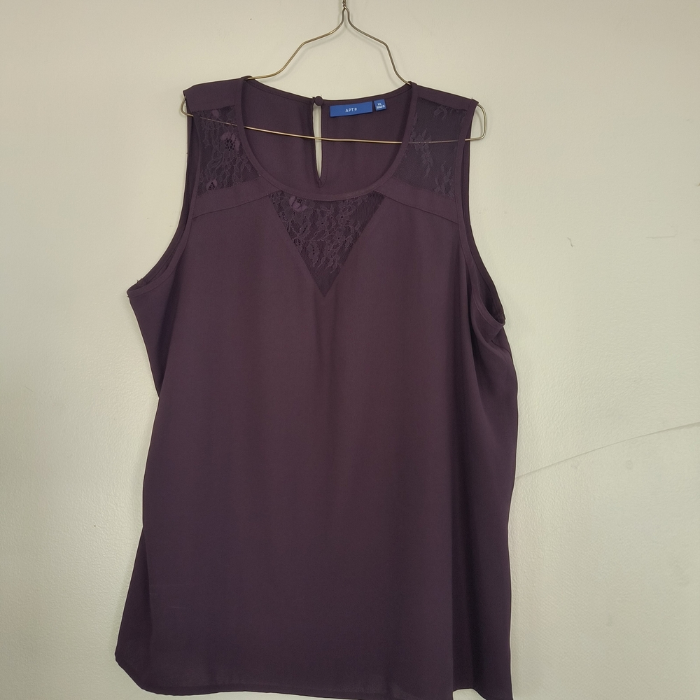 Elegant Purple Sleeveless Top